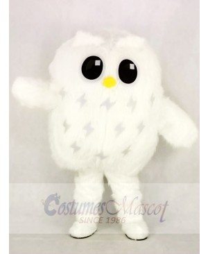 Cute White Owl Mascot Costume School 	