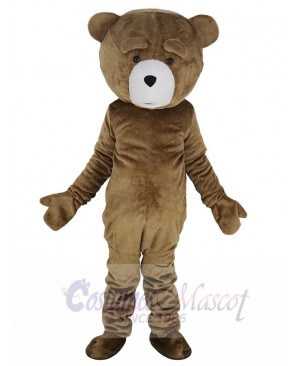 Pitiful Brown Teddy Bear Mascot Costume Animal