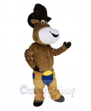 Cute Cowboy Ox Cattle Mascot Costume Animal