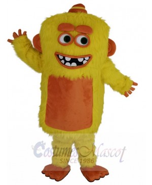 Yellow Max Monster Mascot Costume Cartoon