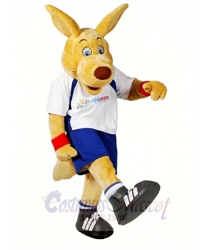 College Sporty Kangaroo Mascot Costume 