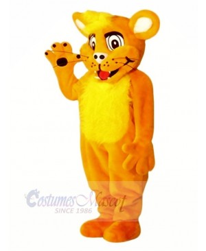 Smiling Lion Mascot Costumes Cartoon