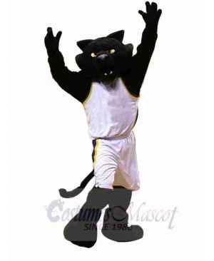 College Black Panther Mascot Costume 