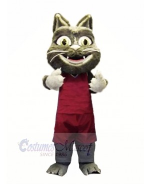 Furry Cat with Suit Mascot Costumes