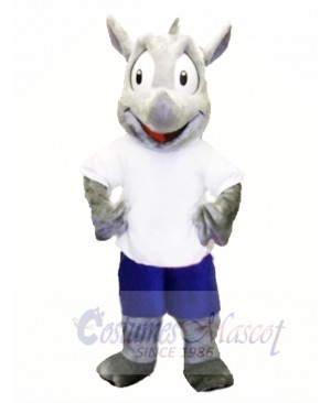 Sport Mascot Costume Robert Rhino Mascot Costume for Adult 