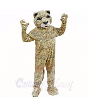 Spotted Brown Leopard Mascot Costumes Adult