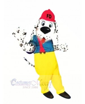 Dog with Red Hat Mascot Costumes Cartoon