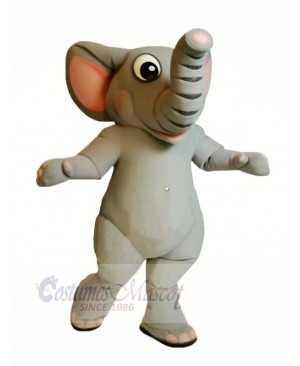 Realistic Grey Elephant Mascot Costumes Cartoon