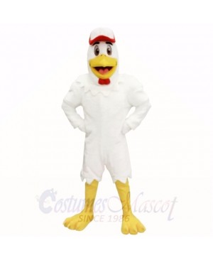 Sport Chicken with Red Hat Mascot Costumes Adult