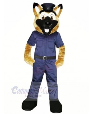 Smiling Police Dog Mascot Costumes Cartoon