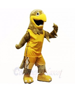 Sport Yellow Hawk Mascot Costumes Cartoon
