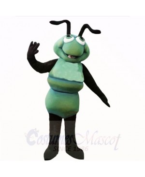 Smiling Green Ant Mascot Costumes Cartoon