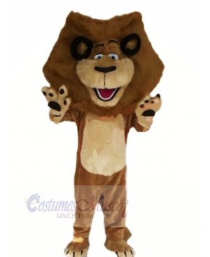 Happy Brown Lion Mascot Costumes Cheap	