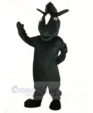 Black Mustang Horse Mascot Costume Animal