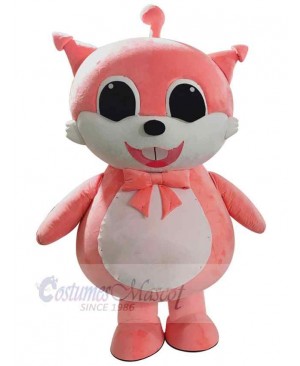 Party Unisex Pink Fox Mascot Costume Animal