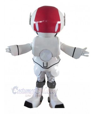 Red and White Robot Mascot Costume People