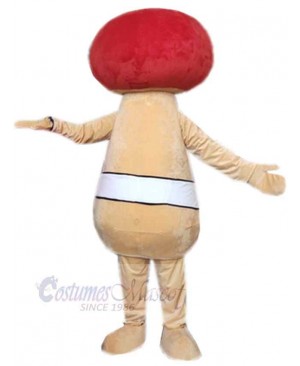 Cute Mushroom Fungi Mascot Costume Vegetable