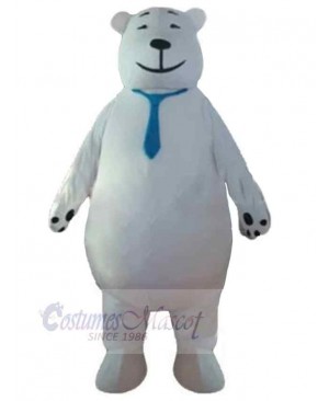 Cartoon White Bear Mascot Costume For Adults Mascot Heads