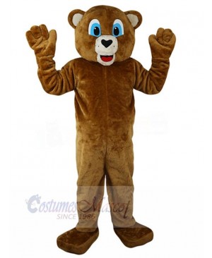 Smart Brown Bear Mascot Costume For Adults Mascot Heads
