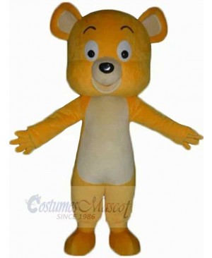 Cartoon Yellow Bear Mascot Costume For Adults Mascot Heads
