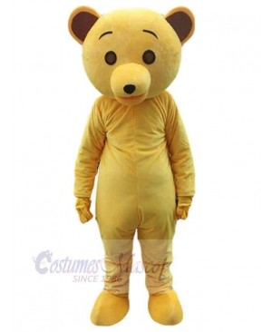 Cartoon Yellow Teddy Bear Mascot Costume For Adults Mascot Heads