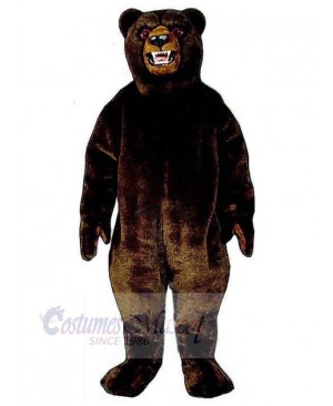 Growling Brown Bear Mascot Costume For Adults Mascot Heads