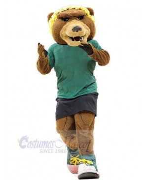 Strong Sports Bear Mascot Costume For Adults Mascot Heads