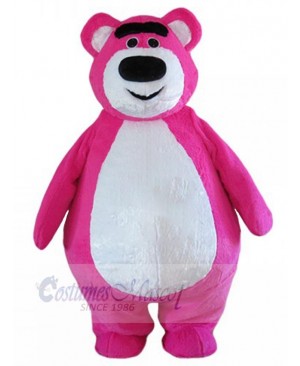 Fat Rose Red Bear Mascot Costume For Adults Mascot Heads