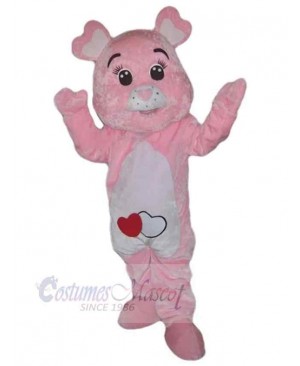 Cute Pink Bear Mascot Costume For Adults Mascot Heads
