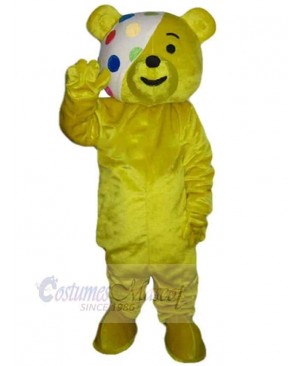 Ribbon Bear Mascot Costume For Adults Mascot Heads