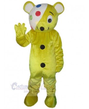 Yellow Bear Mascot Costume Animal