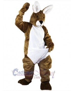 Brown and White Rabbit Mascot Costume Animal