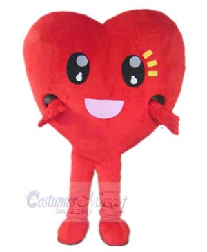 Funny Red Heart Mascot Costume