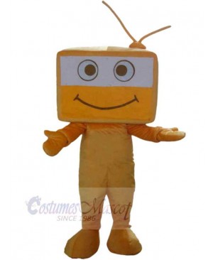 Orange TV Television Mascot Costume