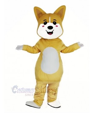 Yellow Lucky Dog Shiba Inu Akita Mascot Costume Animal