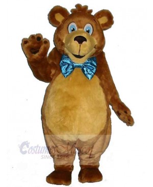 Bear with Blue Eyes Mascot Costume Animal