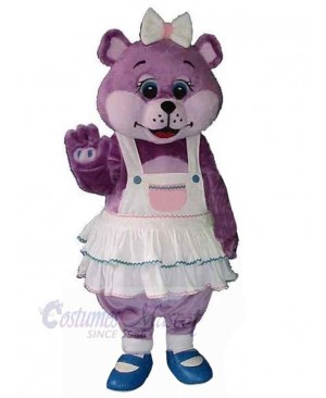 Fantasy Purple Bear Mascot Costume Animal
