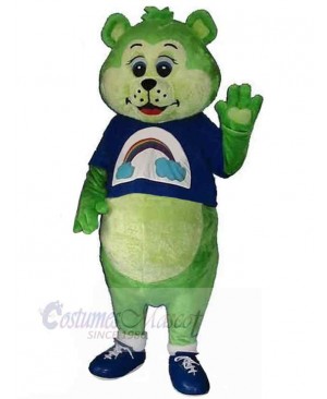 Fantasy Green Bear Mascot Costume Animal