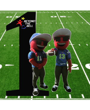 Beyond the Bell Player Mascot Costume Red People