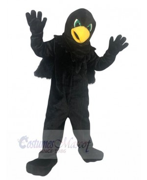 Cool Black Eagle Hawk Mascot Costume Animal
