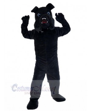 All Black Bulldog Dog Mascot Costume Animal