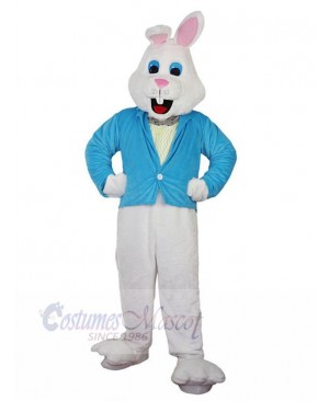 Kindly White Easter Bunny Mascot Costume Animal