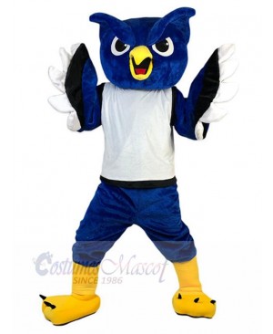 Holiday Blue Owl Mascot Costume Animal