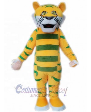 Tactful Yellow Tiger Mascot Costume Animal