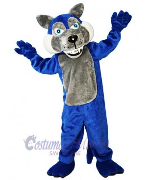 Blue Wolf Adult Mascot Costume Animal