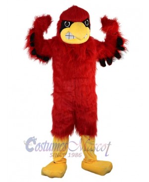 Long Hairy Red Eagle Mascot Costume Animal