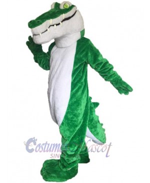 Green Crocodile Adult Mascot Costume Animal