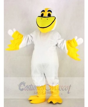 Realistic Cute Peter Pelican Mascot Costume Cartoon