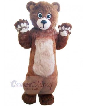 Naughty Brown Bear Mascot Costume Animal