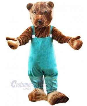 Amicable Brown Bear Mascot Costume Animal